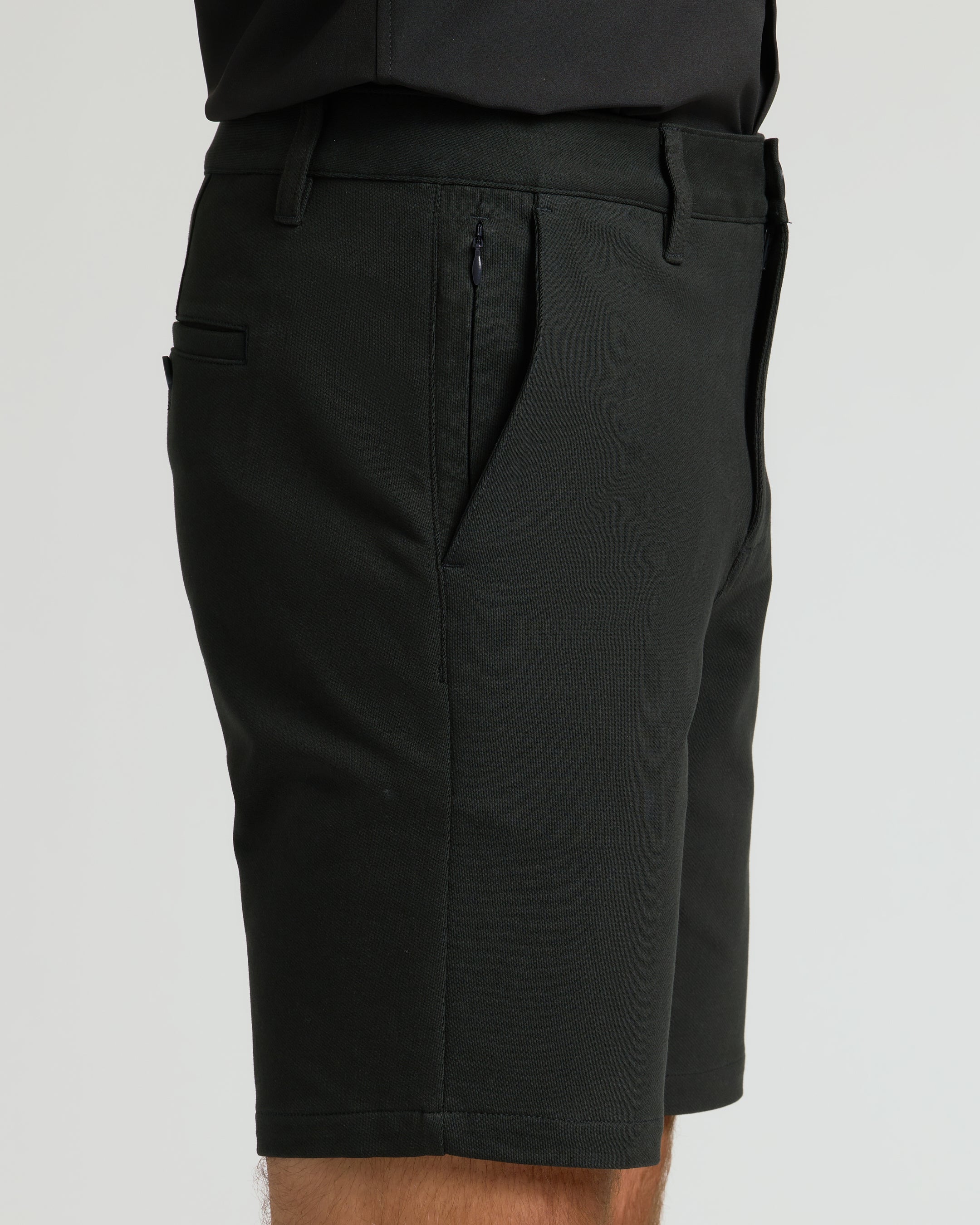 9" Black Chino Shorts 2.0